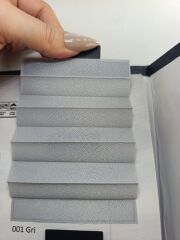 Gri Plise Perde (diamond)