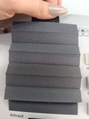 Antrasit Plise Perde (diamond)