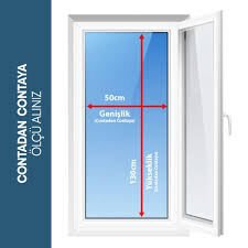 Pileli Sineklik Pencere  Koyu Kahverengi