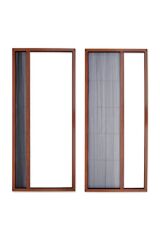 Pileli Sineklik Pencere  Açık kahverengi