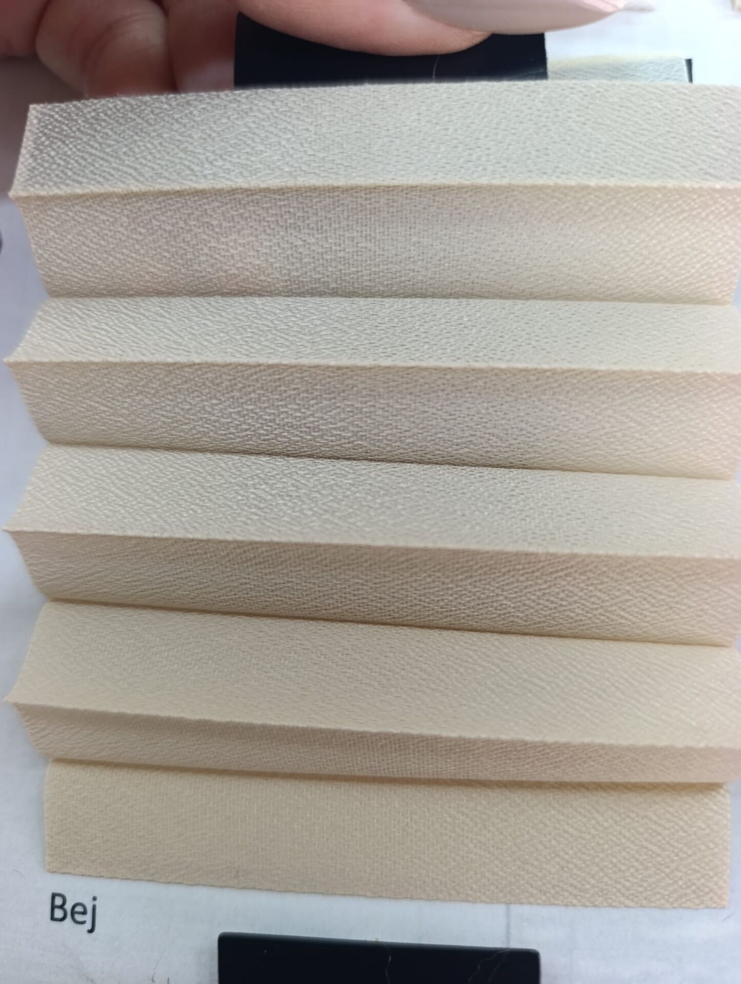 Bej  Plise Perde (diamond)