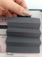 Antrasit gri  Plise Perde (blackout)