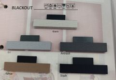 Gri  Plise Perde (blackout)