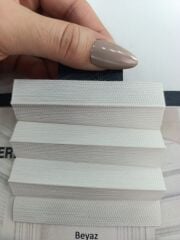 Beyaz Plise Perde (silver)