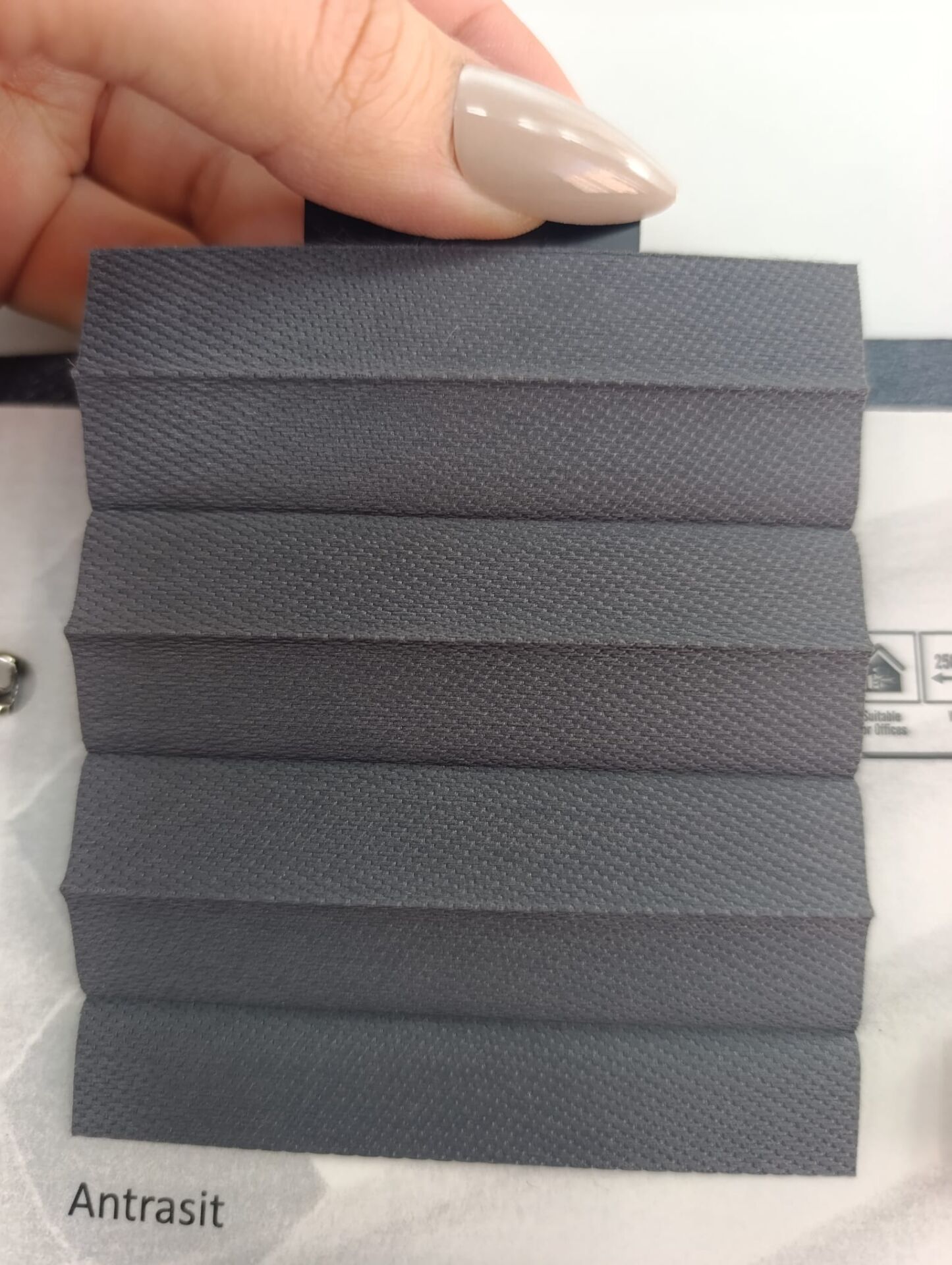 Antrasit Plise Perde (dark)